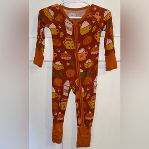 Little Sleepies Pumpkin Spice Zippy 0-3 Months